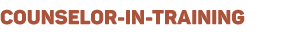 CIT Counselor-In-Training