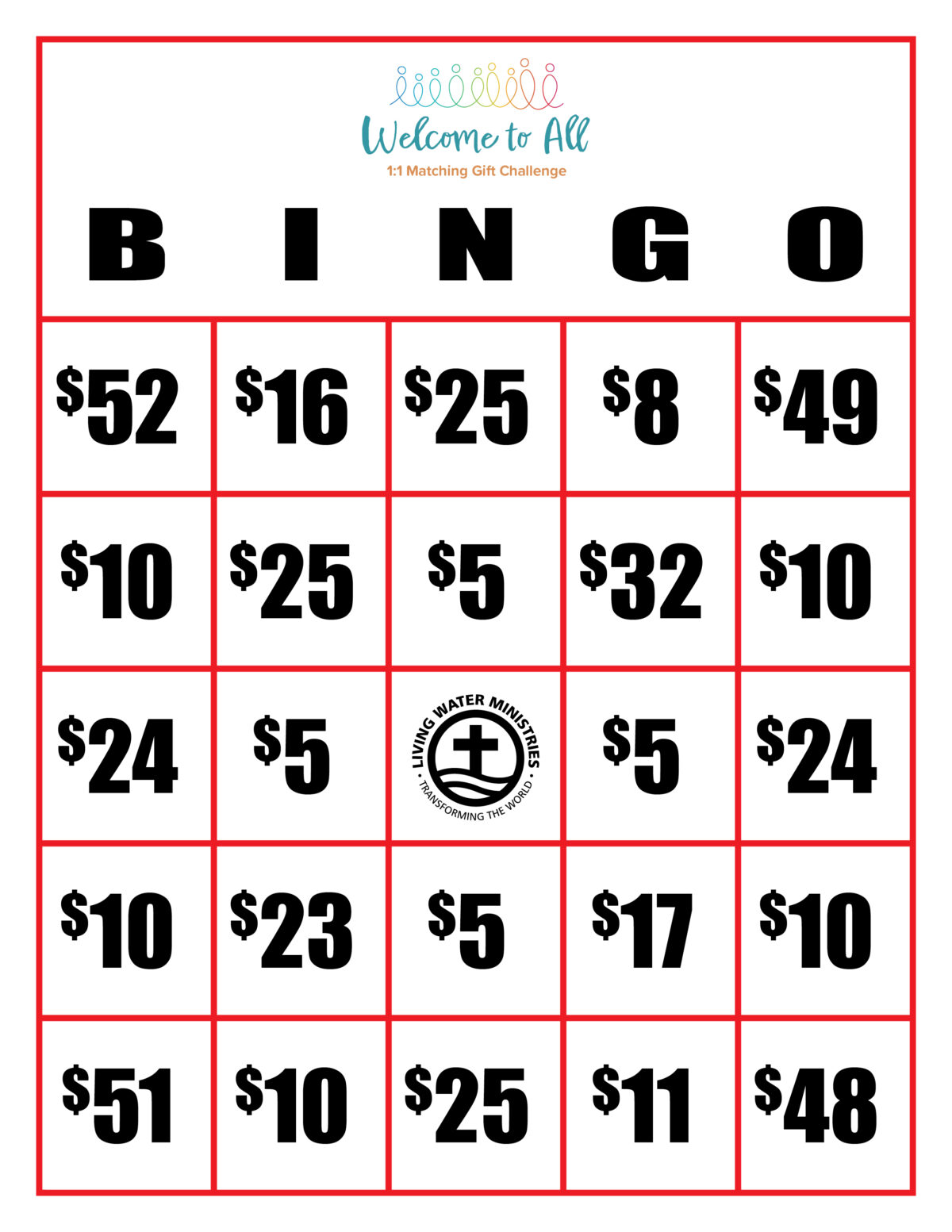 to All Bingo Living Water Ministries